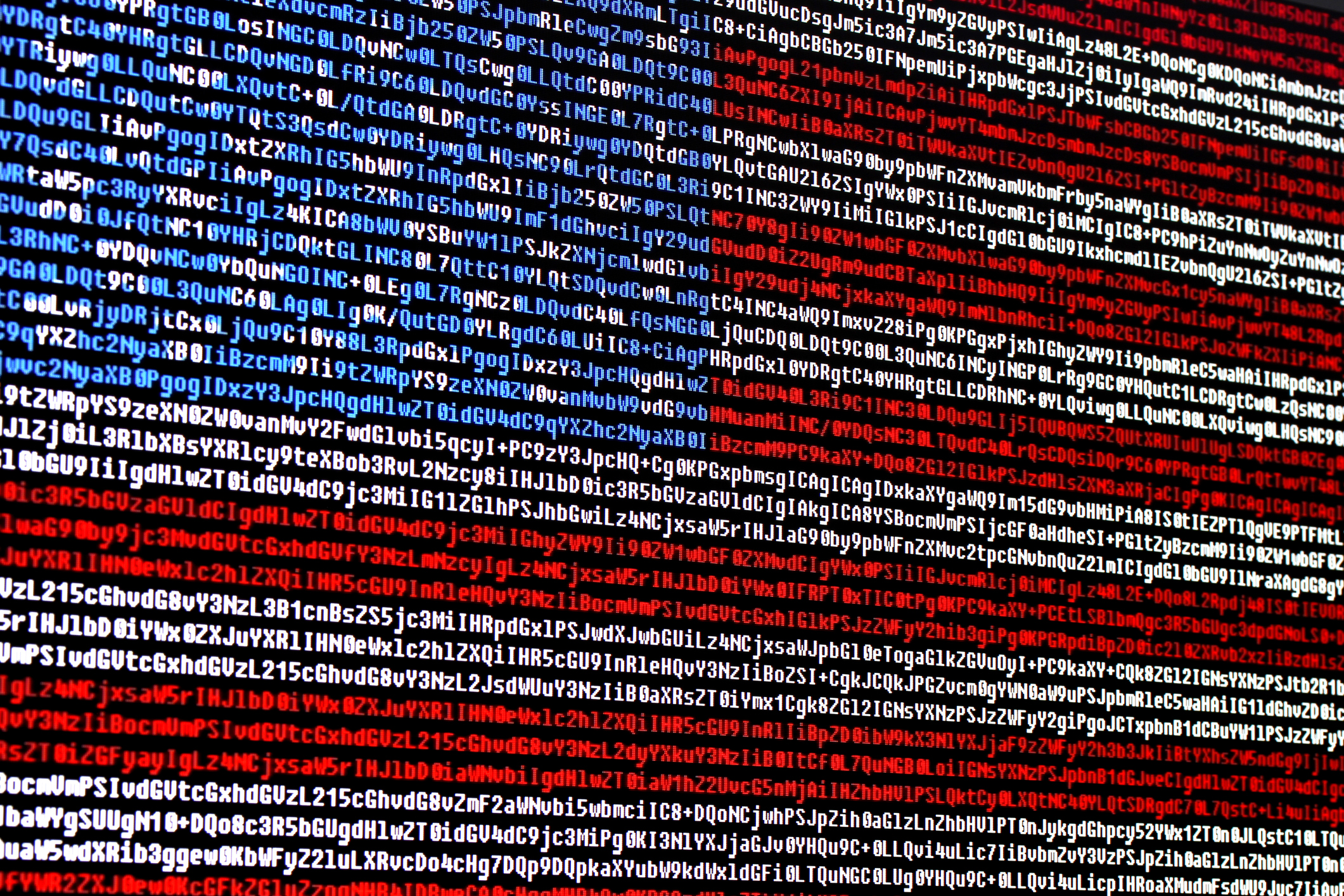 American flag made of code