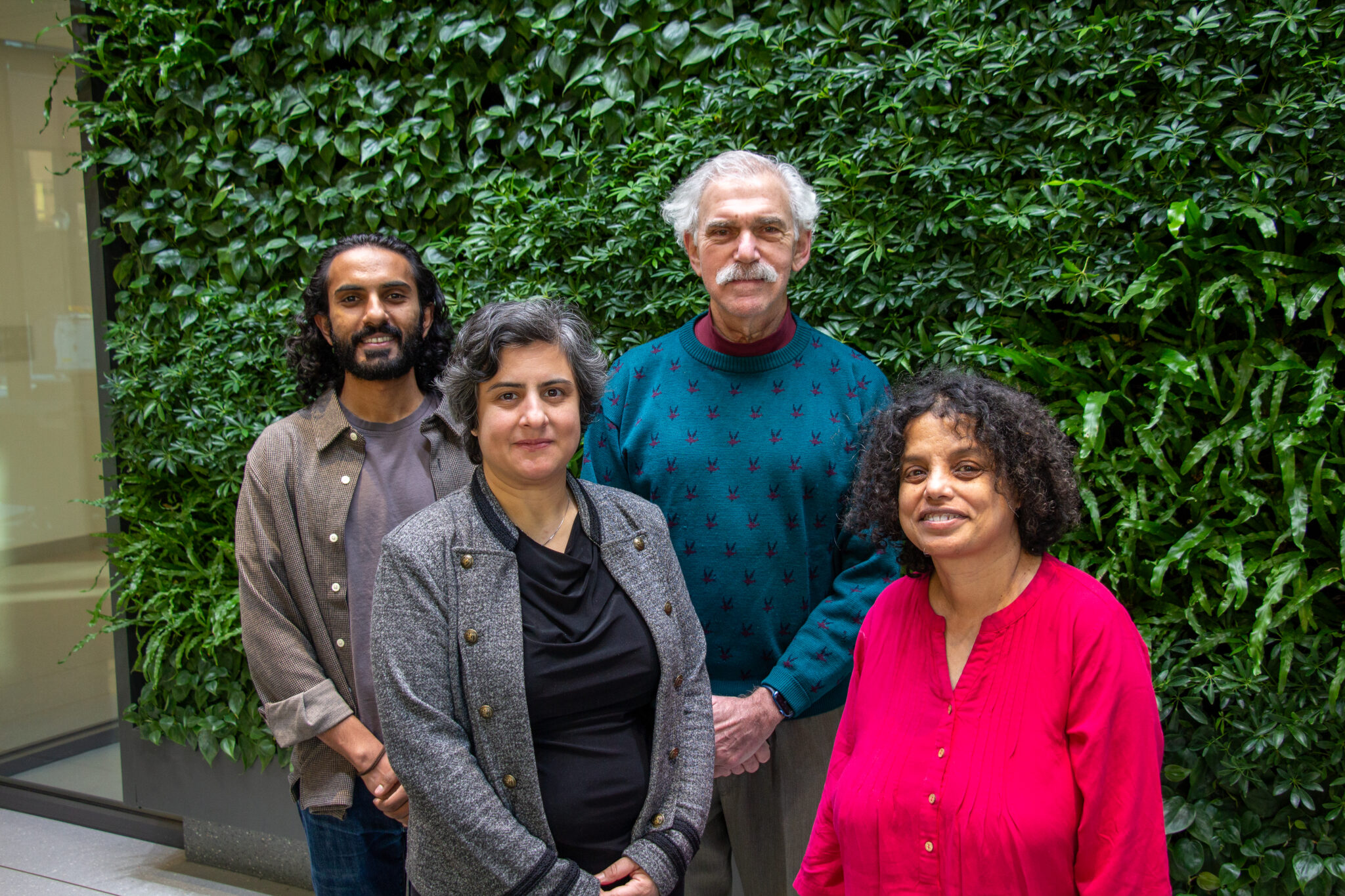 Research team members from left to right: Raghu Arghal, Shirin Saeedi Bidokhti, Harvey Rubin and Saswati Sarkar